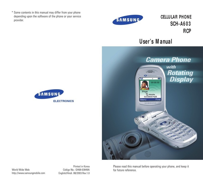 Samsung SCH-A603 user manual