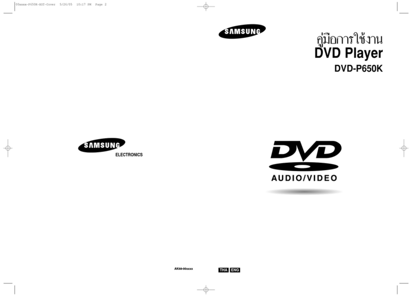 Samsung DVD-P650K User manual