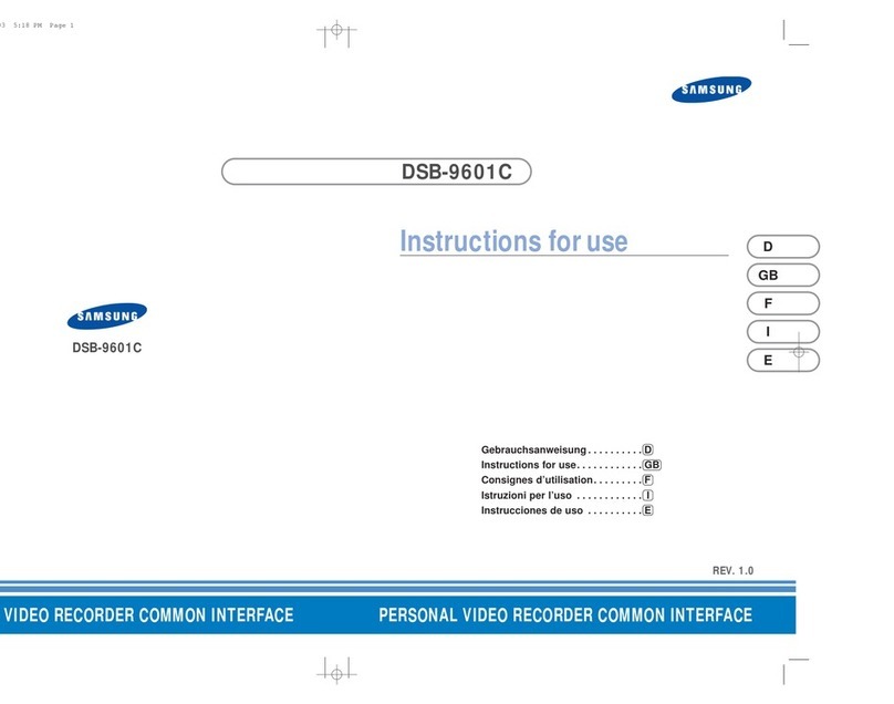 Samsung DSB-9601C User manual