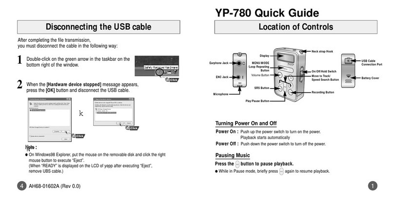 Samsung YP-780V User manual
