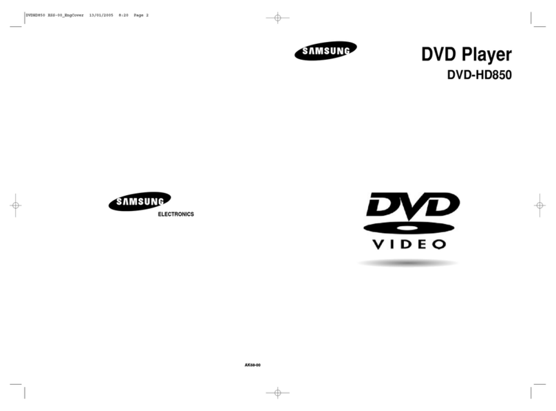 Samsung DVD-HD850 manual