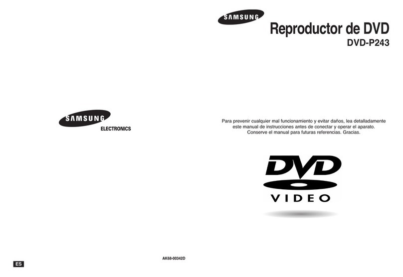 Samsung DVD-P243 User guide