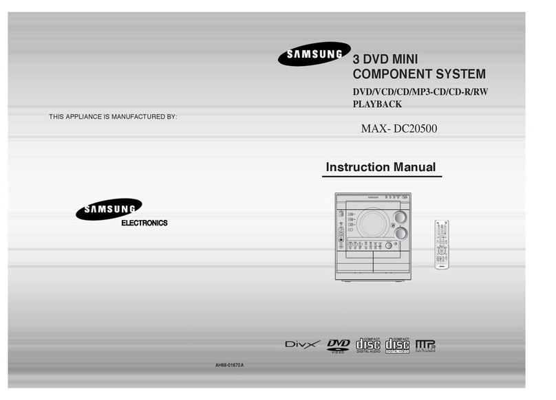 Samsung MAX-DC20500 User manual