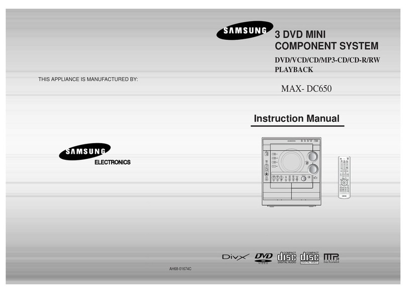 Samsung MAX-DC20600 User manual