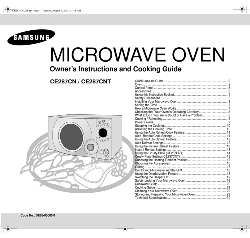 Samsung CE287CN Owner's instructions Samsung CE287CN Owner's instructions