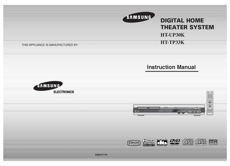 Samsung HT-TP33KT instruction manual