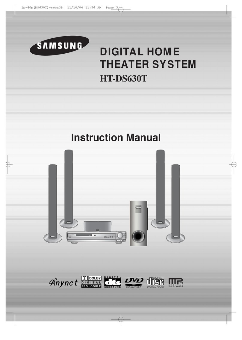 Samsung HT-DS630T User manual