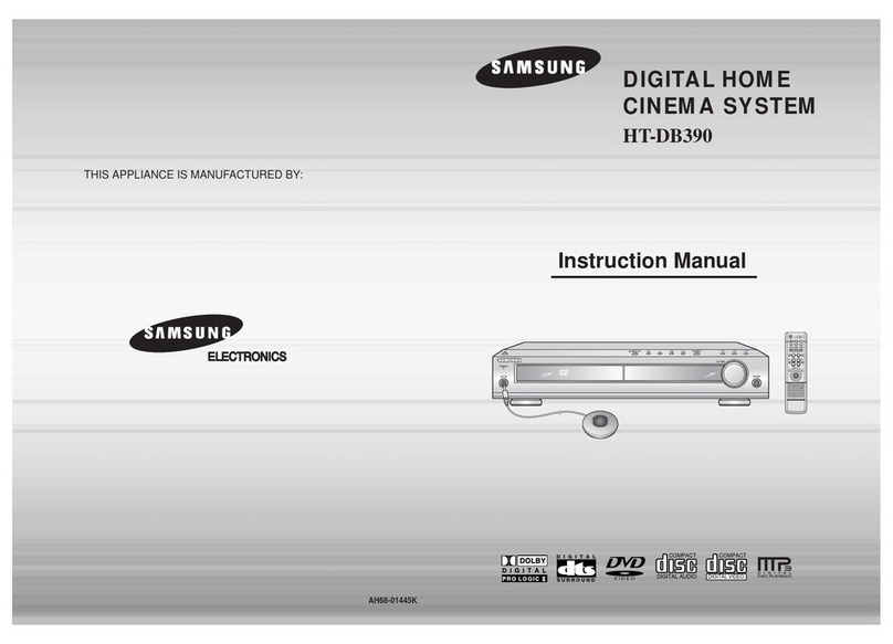 Samsung HT-DB390 User manual Samsung HT-DB390 User manual