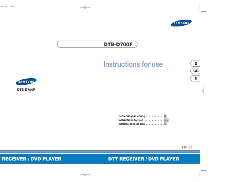 Samsung DTB-D700F User manual