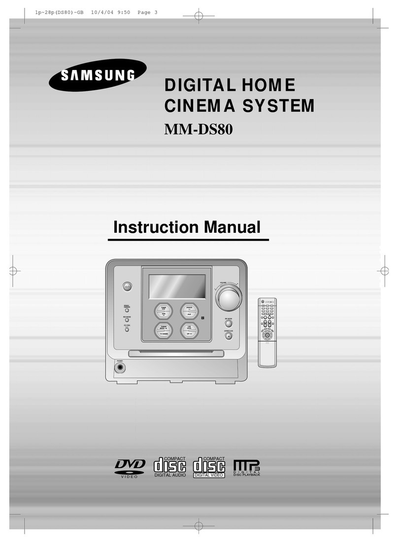 Samsung MM-DS80 User manual