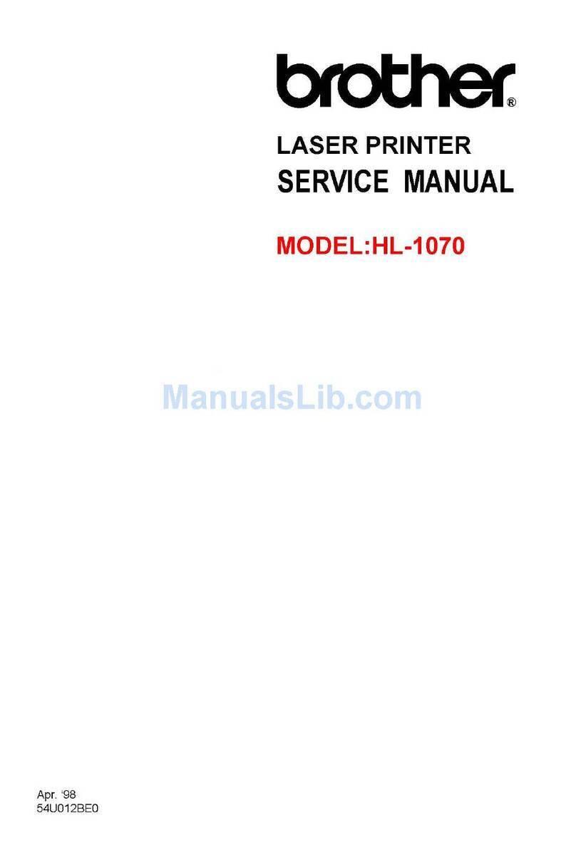 Brother HL-1070 - B/W Laser Printer User manual