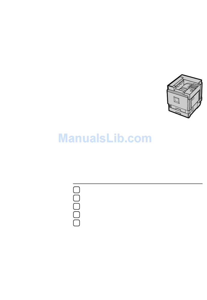Ricoh CL7000 - Aficio D Color Laser Printer Operating manual