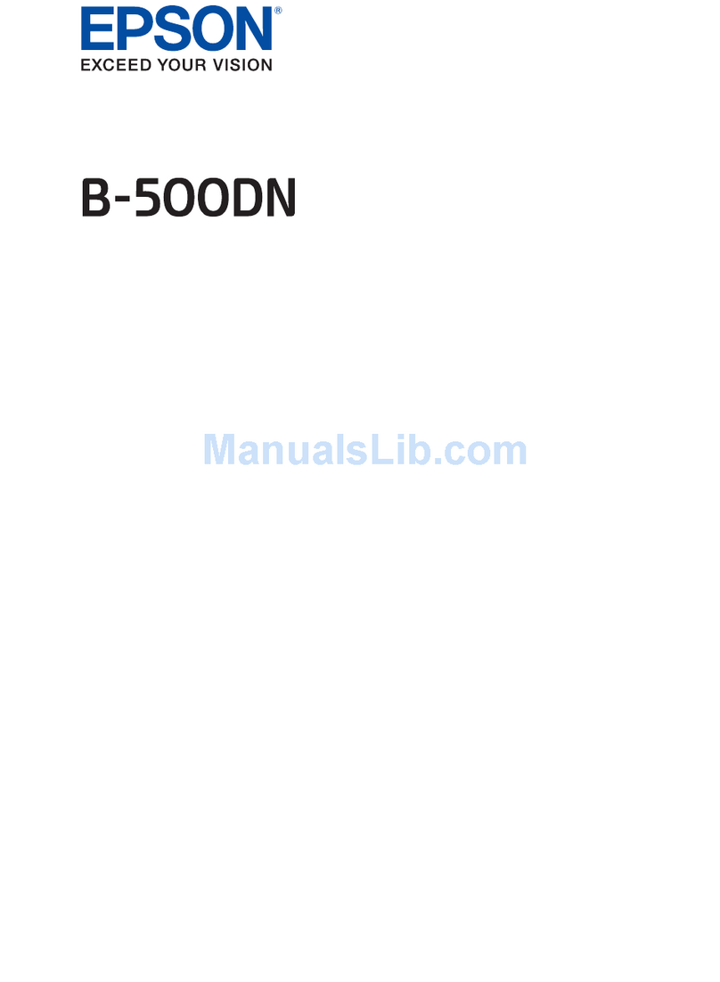 Epson 500DN - B Color Inkjet Printer Installation and maintenance instructions