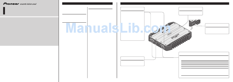 Pioneer GM-X374 User manual