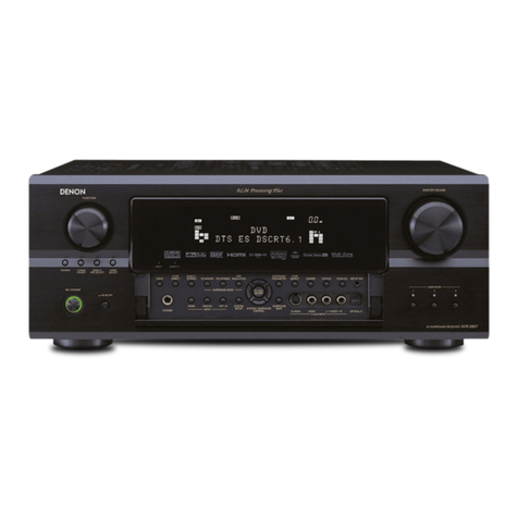 Denon AVR 2807 - AV Receiver Instruction Manual