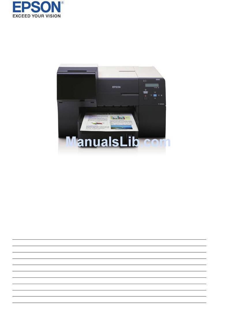Epson 500DN - B Color Inkjet Printer Installation instructions
