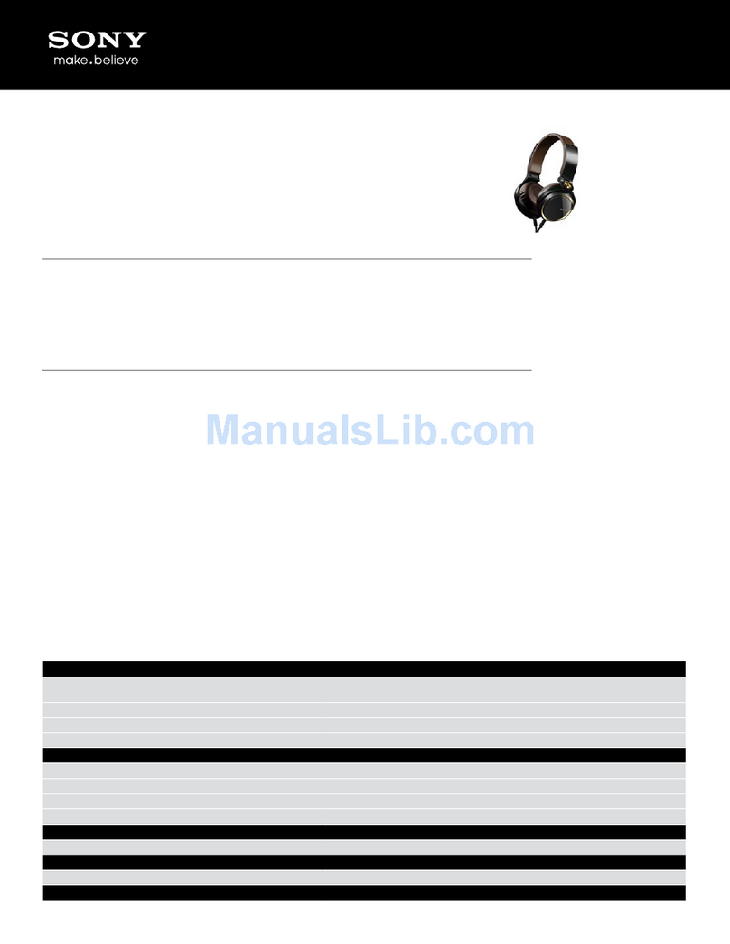 Sony MDR-XB600 User manual
