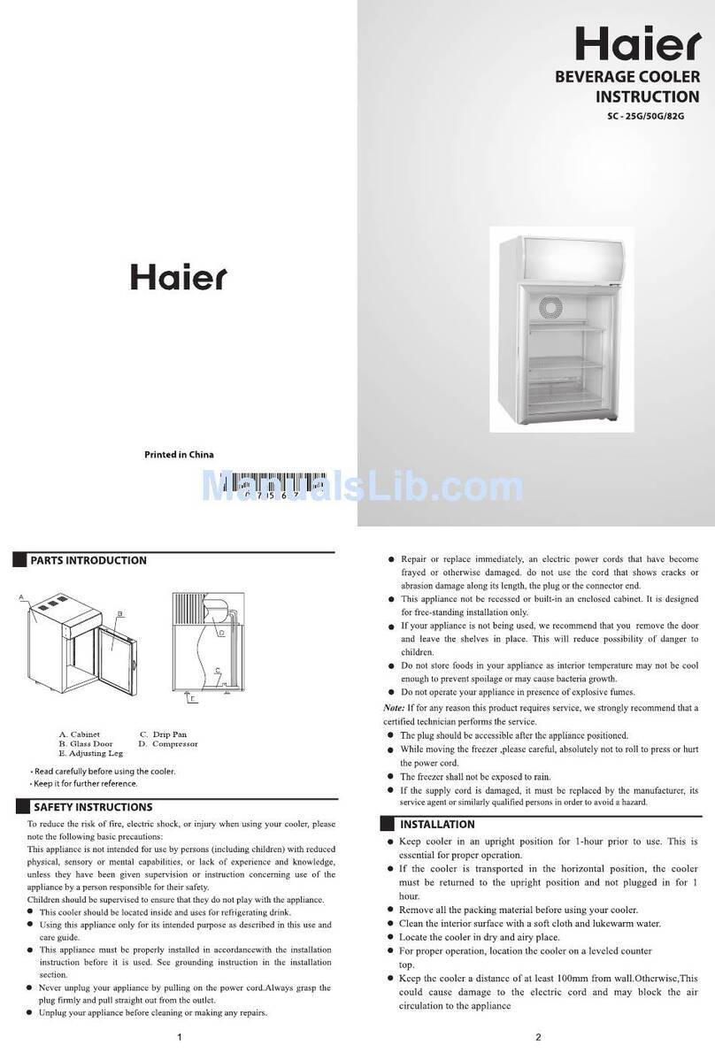 Haier SC-50G Instruction