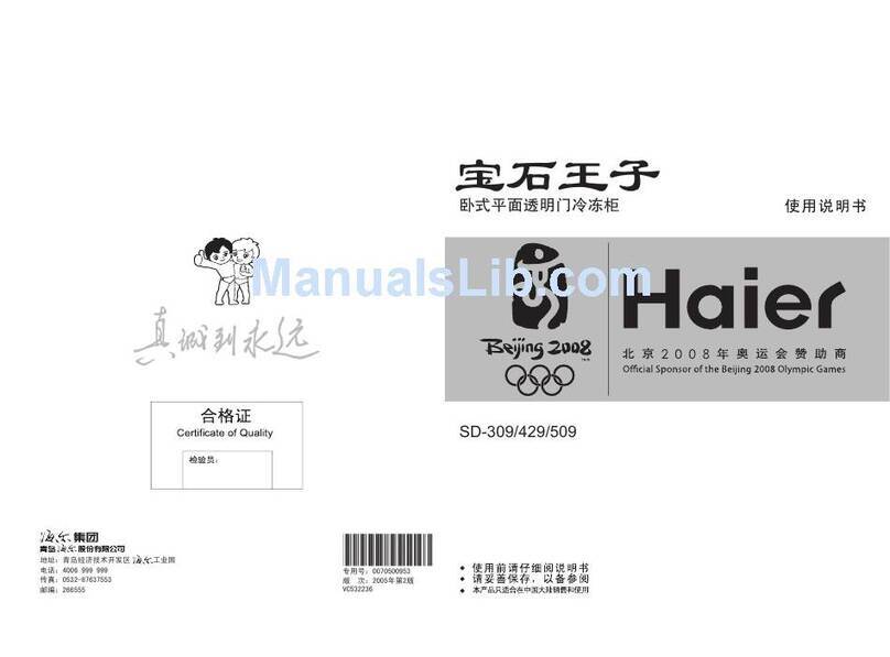 Haier SD-509G User manual