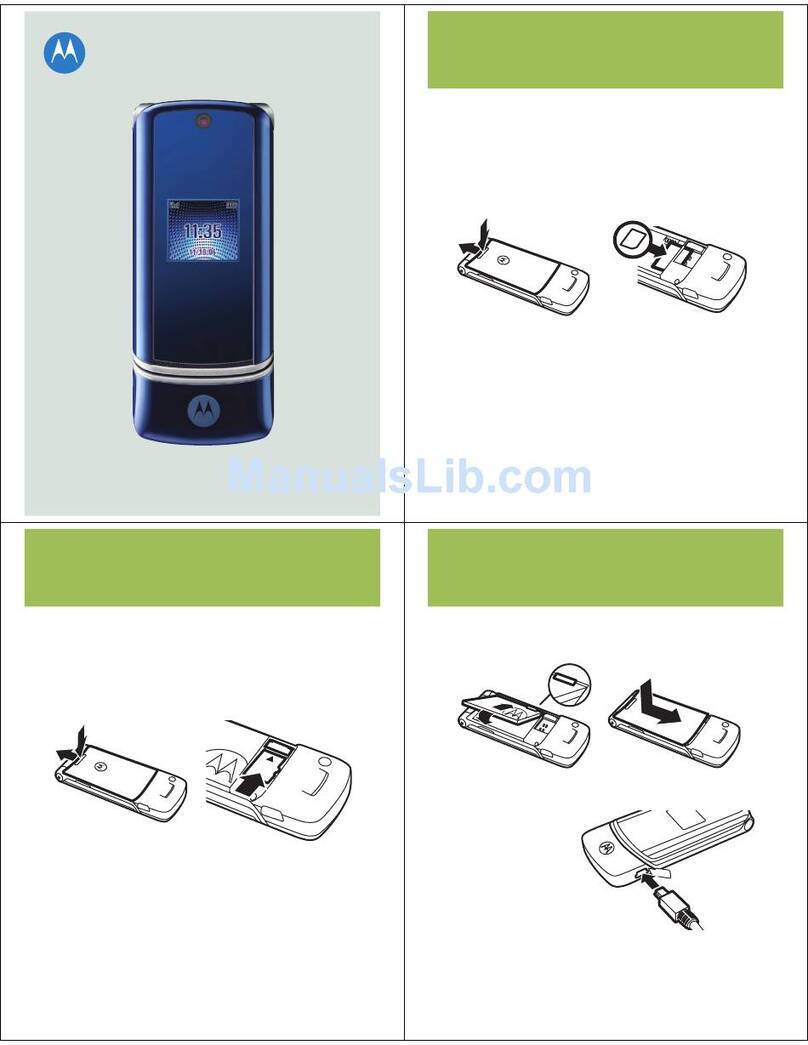 Motorola MOTOKRZR K1 User manual