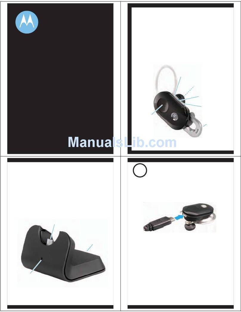 Motorola Motopure H15 - H15 Noise-Canceling Bluetooth Wireless... Quick start guide