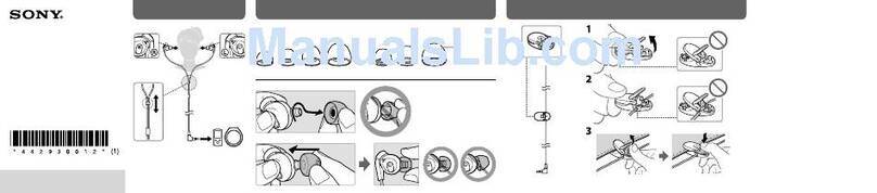 Sony MDR-XB60EX operating instructions