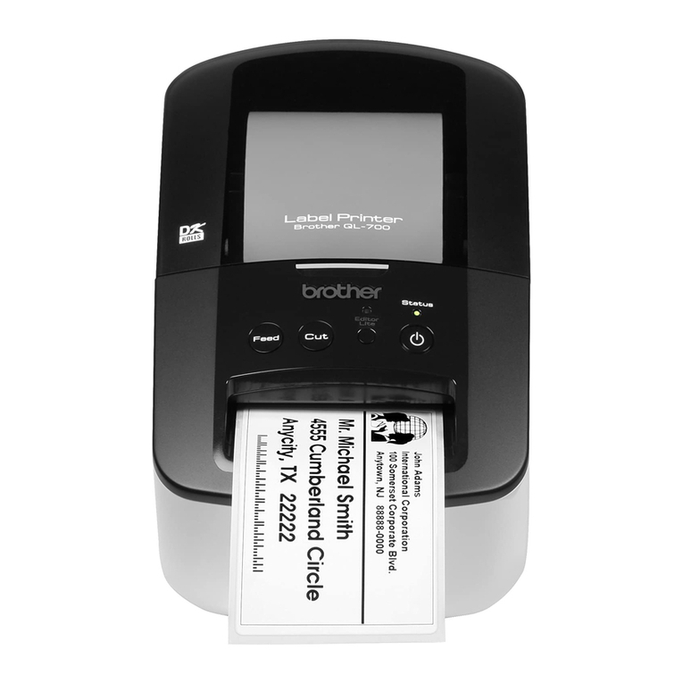 Brother QL-700 Quick setup guide
