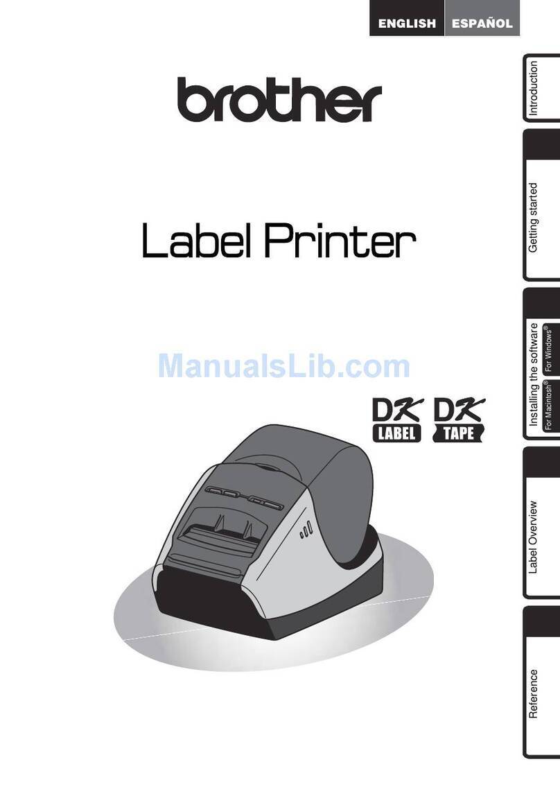 Brother QL 570 - P-Touch B/W Direct Thermal Printer Setup guide