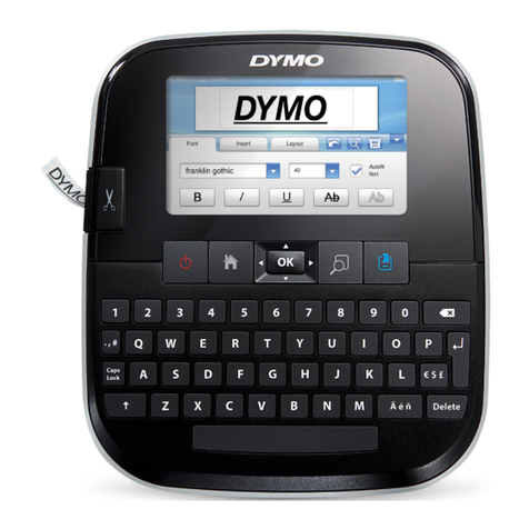 Dymo LabelManager 500 Touch Screen Label Maker User manual
