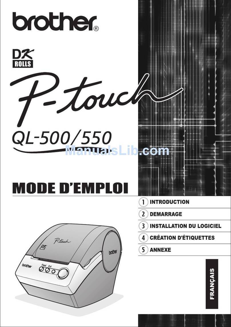 Brother P-Touch QL-500 Assembly instructions