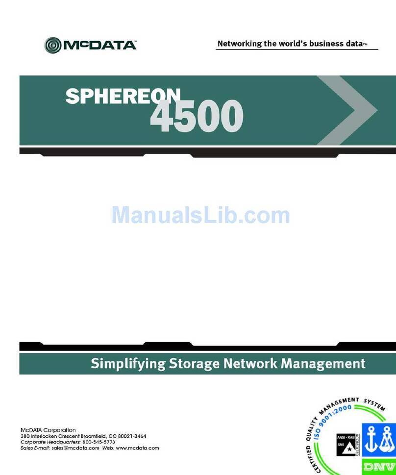 McDATA 316095-B21 - StorageWorks Edge Switch 2/24 Manual