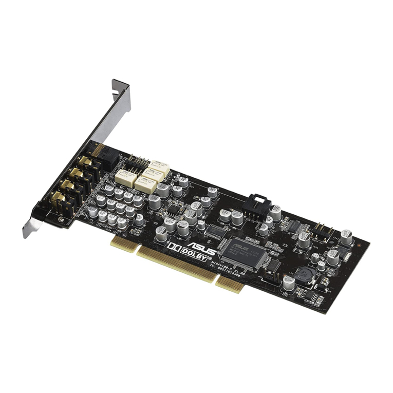 Asus XONAR D1 - Sound Card - Low Profile quick start guide