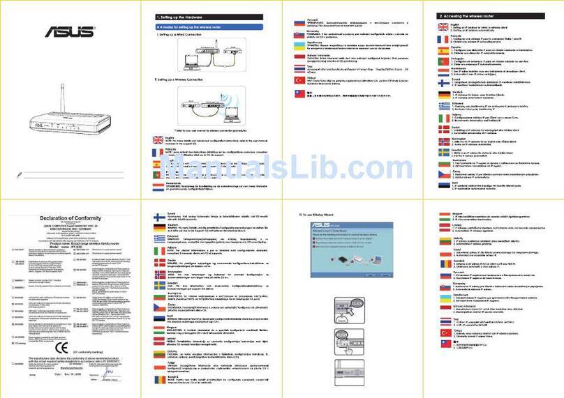 Asus RT-G32 - Wireless Router User manual