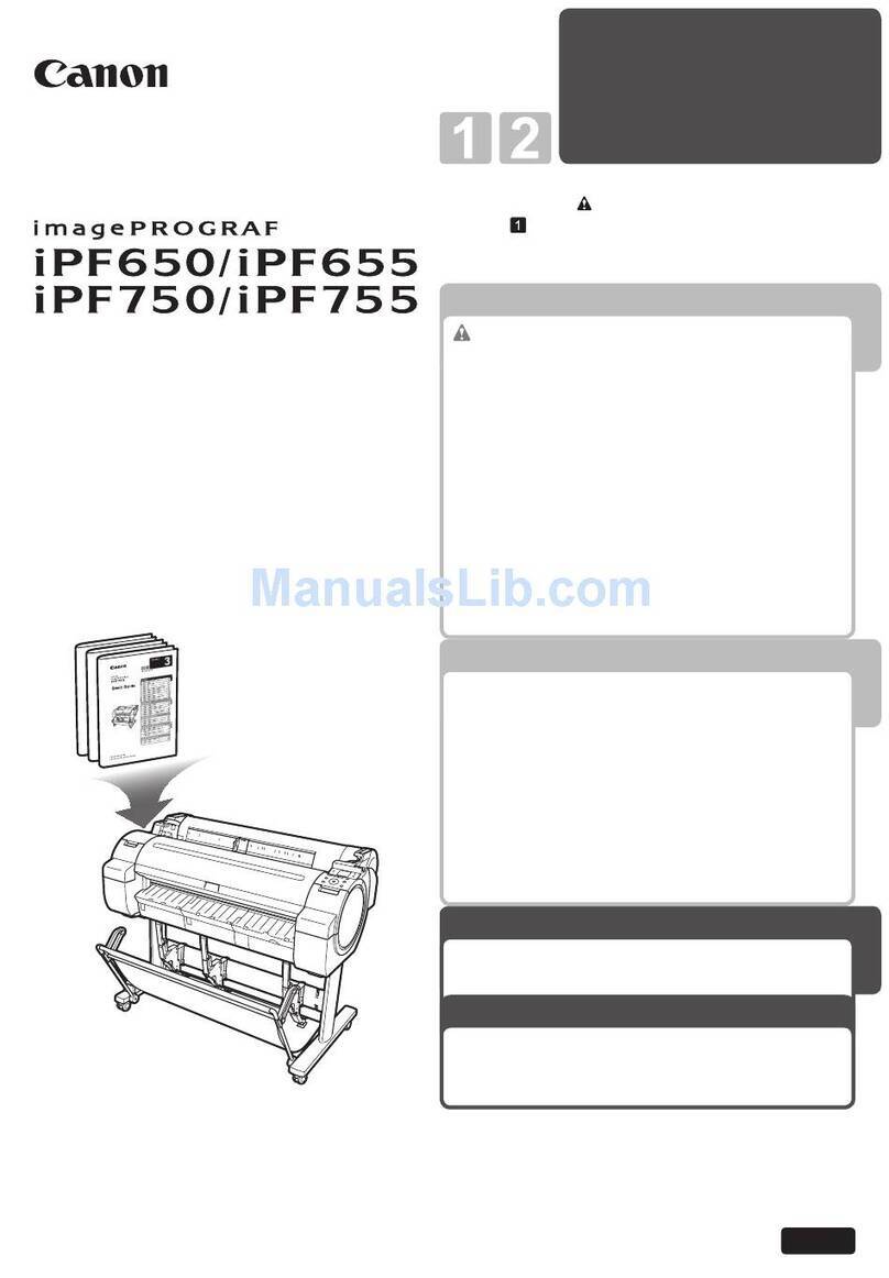 Canon iPF650 - imagePROGRAF Color Inkjet Printer User guide