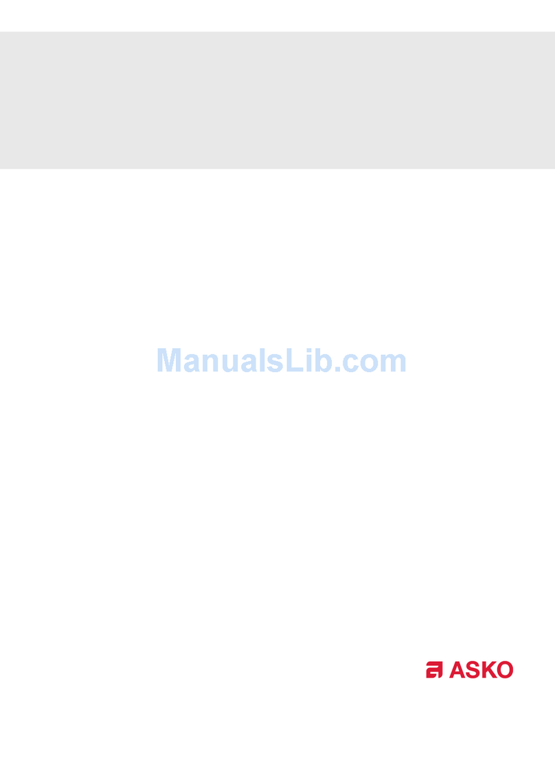 Asko T753 User manual