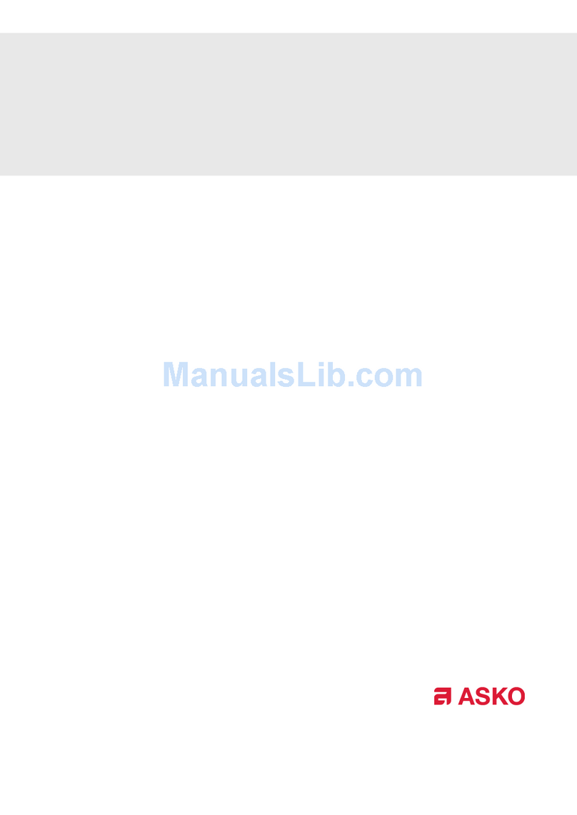 Asko T783C Instruction Manual
