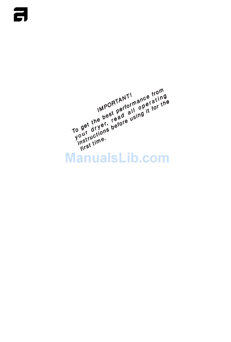 Asko T741C User manual