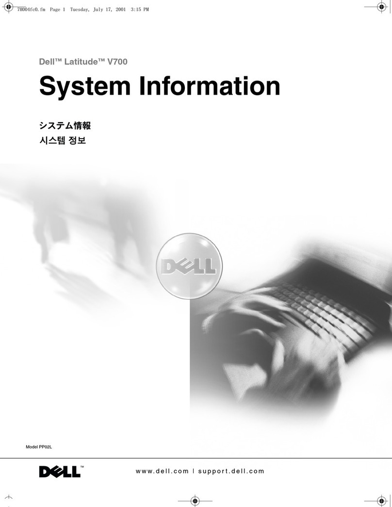 Dell Latitude V700 Technical manual