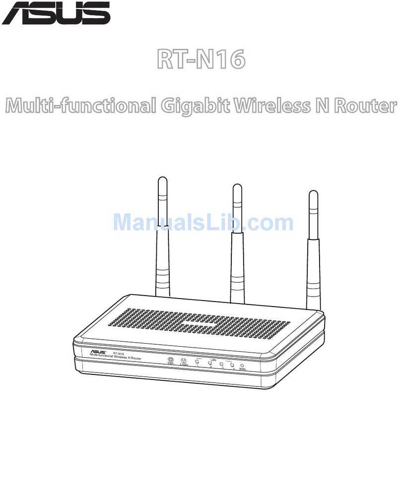 Asus RT-N16 quick start guide