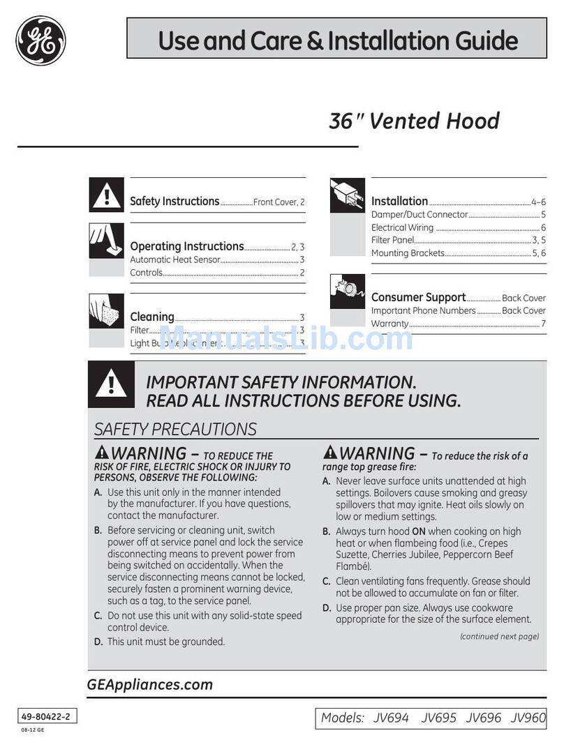 GE JV960SCBR Training manual
