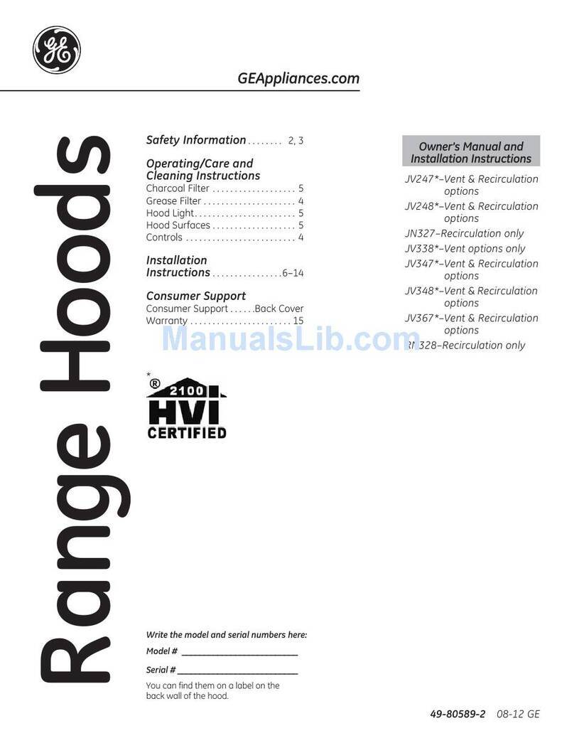 GE JV367HWW Service manual