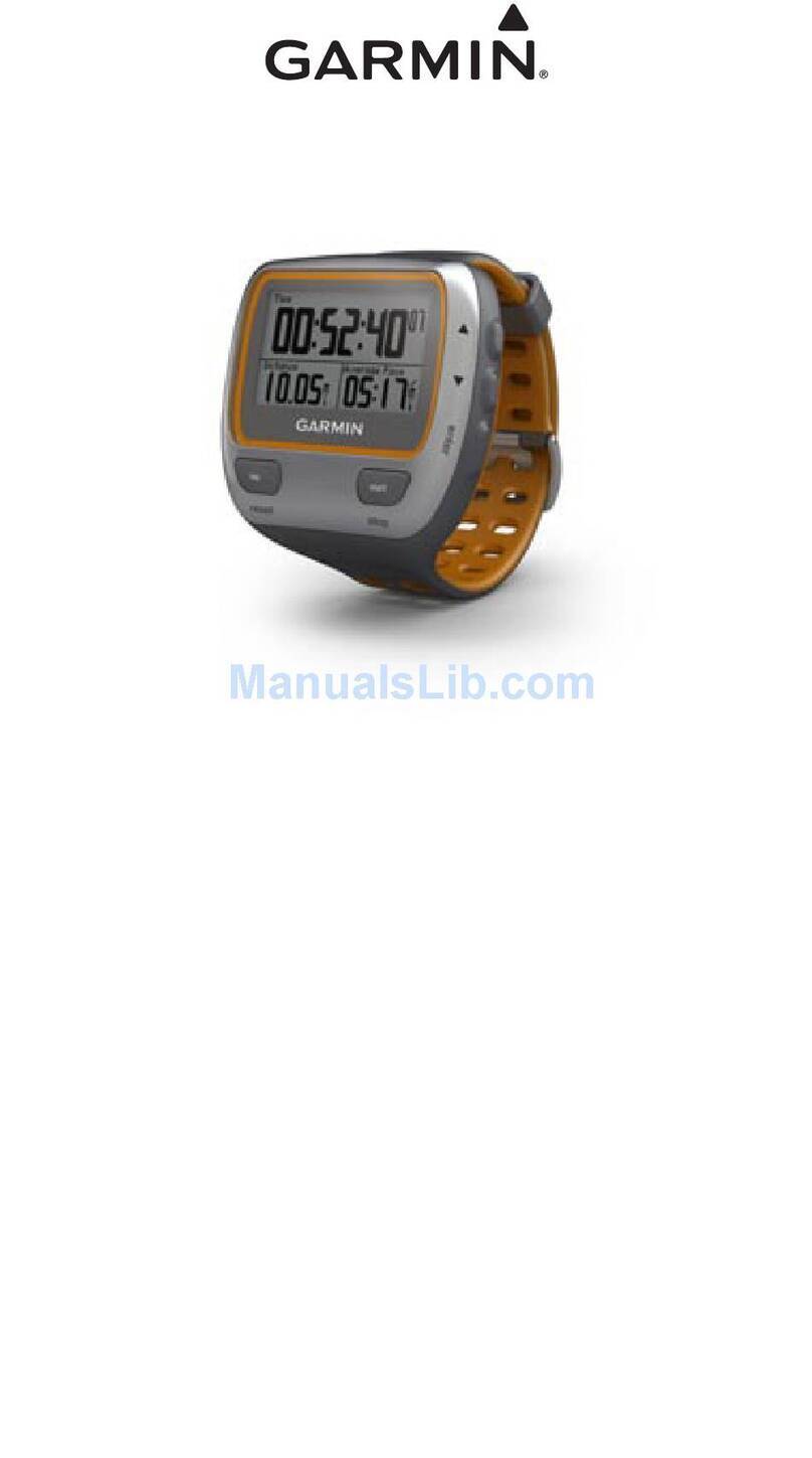 Garmin Forerunner 310XT - Running GPS Receiver Quick release instructions