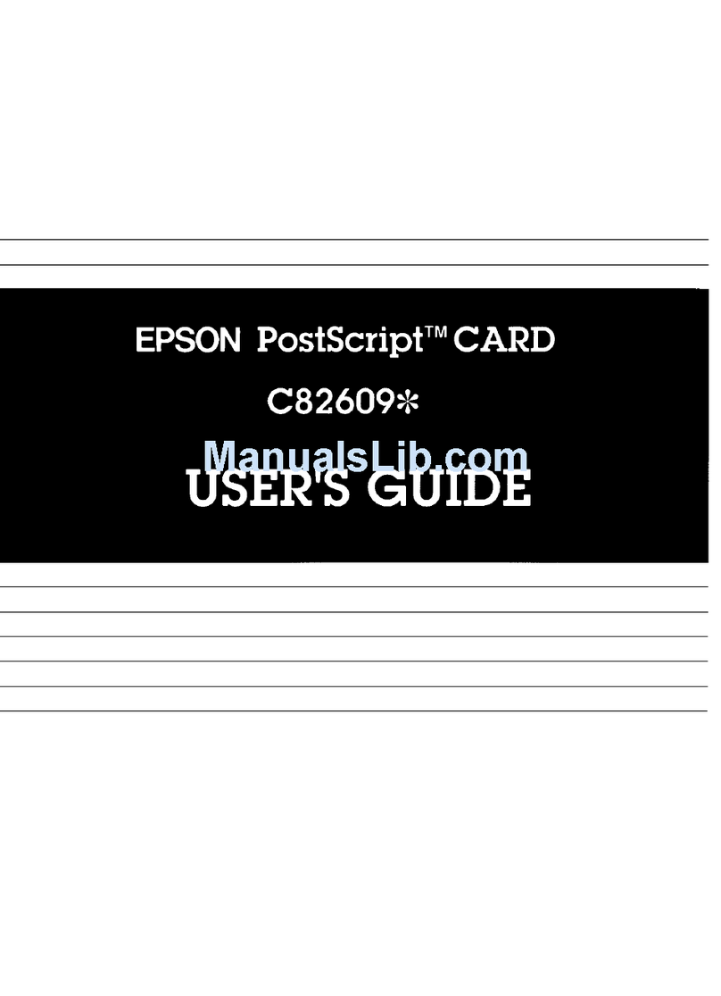 Epson C826091 (PS Card) User manual
