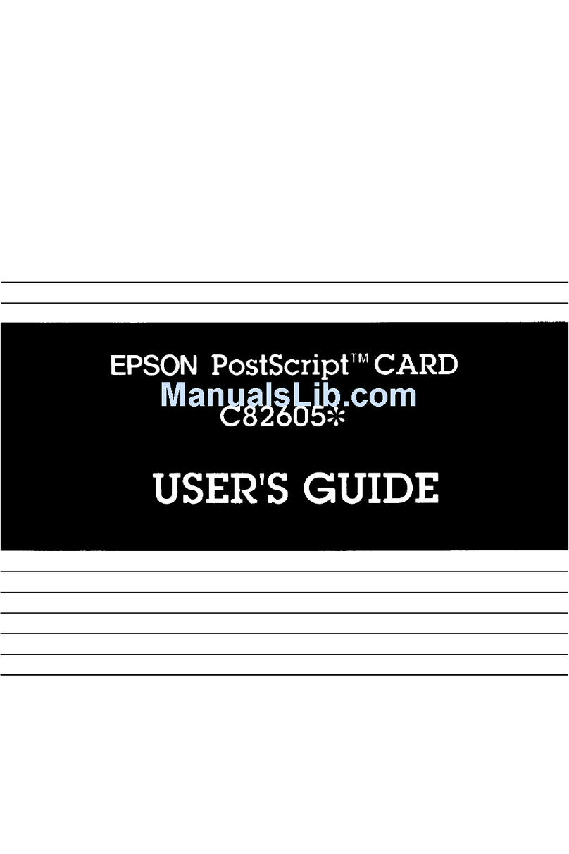 Epson C826051 (PS Card) User manual