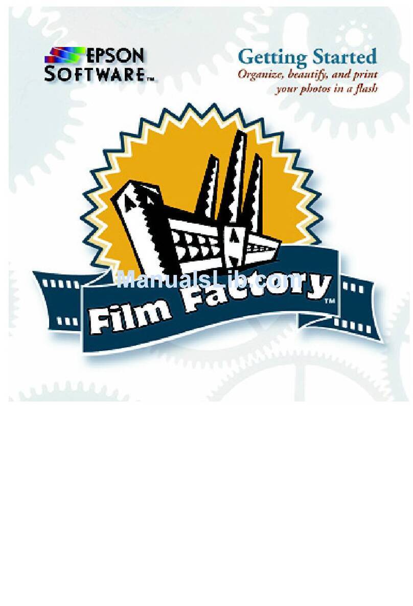 Epson Software Film Factory v3.0 user manual