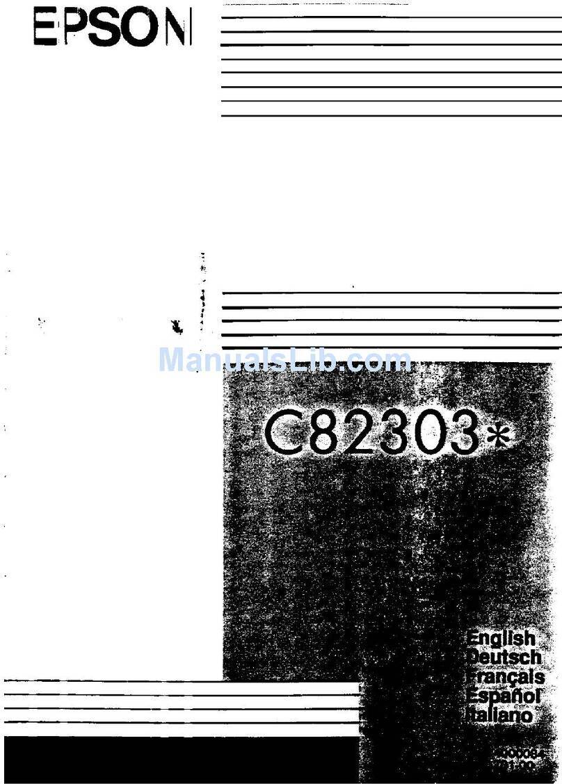 Epson C82303/09 (Parallel I/F) User manual