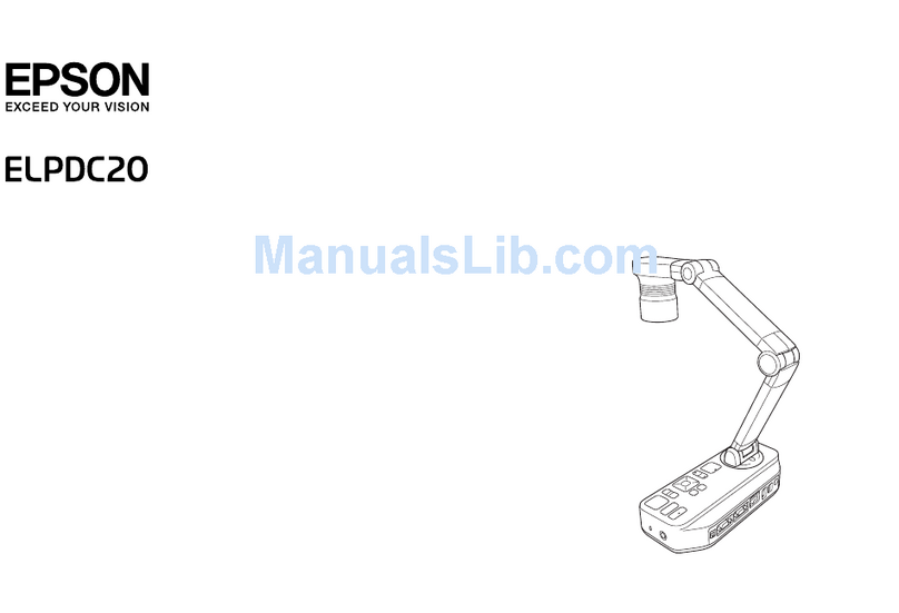 Epson ELPDC20 Document Camera User manual