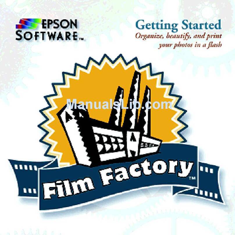 Epson Software Film Factory User manual