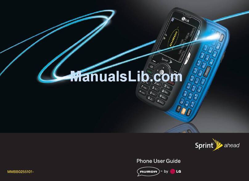 LG Rumor LX260 User manual