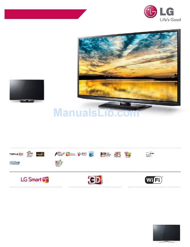 LG 60PM6700 User manual